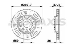 Braxis ON FREN DISK AYNASI ALFA 166 2.0I TWIN SPARK