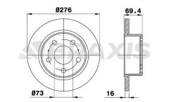 Braxis ARKA FREN DISK AYNASI IVECO DAILY 99 2.3TD 2.8TD