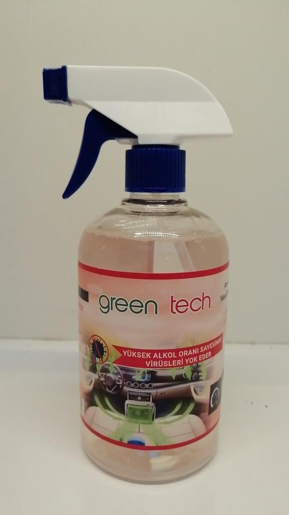 GREEN TECH ARAÇ İÇİ TEMİZLEME DEZENFEKTASYON SPREYİ 500ML