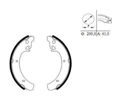 Pbs ARKA FREN BALATASI PABUC LADA SAMARA 86-96 VEGA 95-00 111 95-05 112 95 06-> NOVA 89-> (200x41)