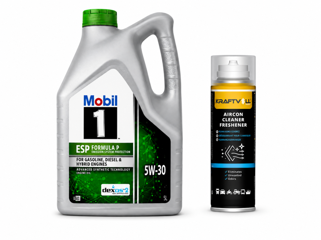 MOBİL 1 ESP FORMULA P DEXOS2 DPF MOTOR YAĞI 5W-30 5 Litre + Klima Bombası 200 ml