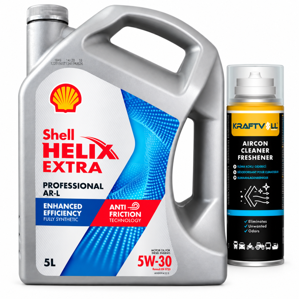SHELL HELİX EXTRA PRO ARL 5W-30 3 5 Litre + Klima Bombası 200 ml