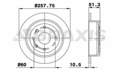 Braxis ARKA FREN DISK AYNASI EVANDA 2.0 03 / 05 LACETTI 1.4 16V / 1.6 / 1.8 03 / 05 NUBIRA SALOON ESTATE 1.