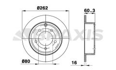 Braxis ARKA FREN DISKI JEEP COMPASS PATRIOT