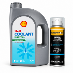SHELL COOLANT ANTİFRİZ (MAVİ) 3 Litre + Klima Bombası 200 ml
