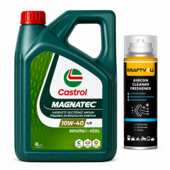 CASTROL 10W-40 A3/B4 MAGNATEC 4 Litre + Klima Bombası 200 ml