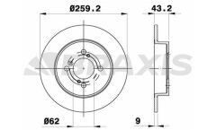 Braxis ARKA FREN DISK AYNASI SWIFT IV 10> 259X4