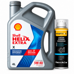 SHELL HELİX EXTRA X MOTOR YAĞI 5W-40 4 Litre + Klima Bombası 200 ml