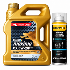PETROL OFİSİ MOTOR YAĞI MAXİMA CX 0W-20 PLUS 5 Litre + Klima Bombası 200 ml