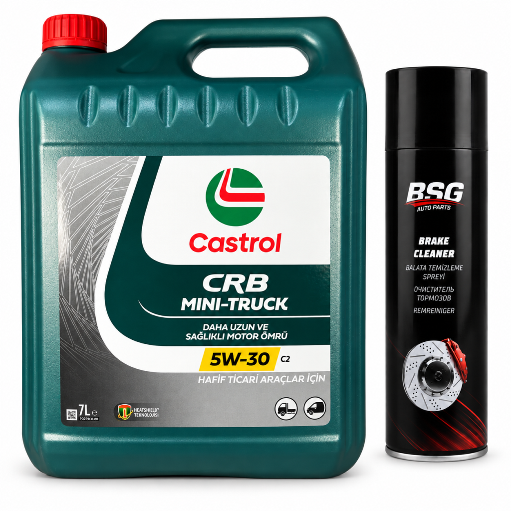 CASTROL CRB MINI TRUCK C2 5W-30 7 Litre + Balata Spreyi 500 ml