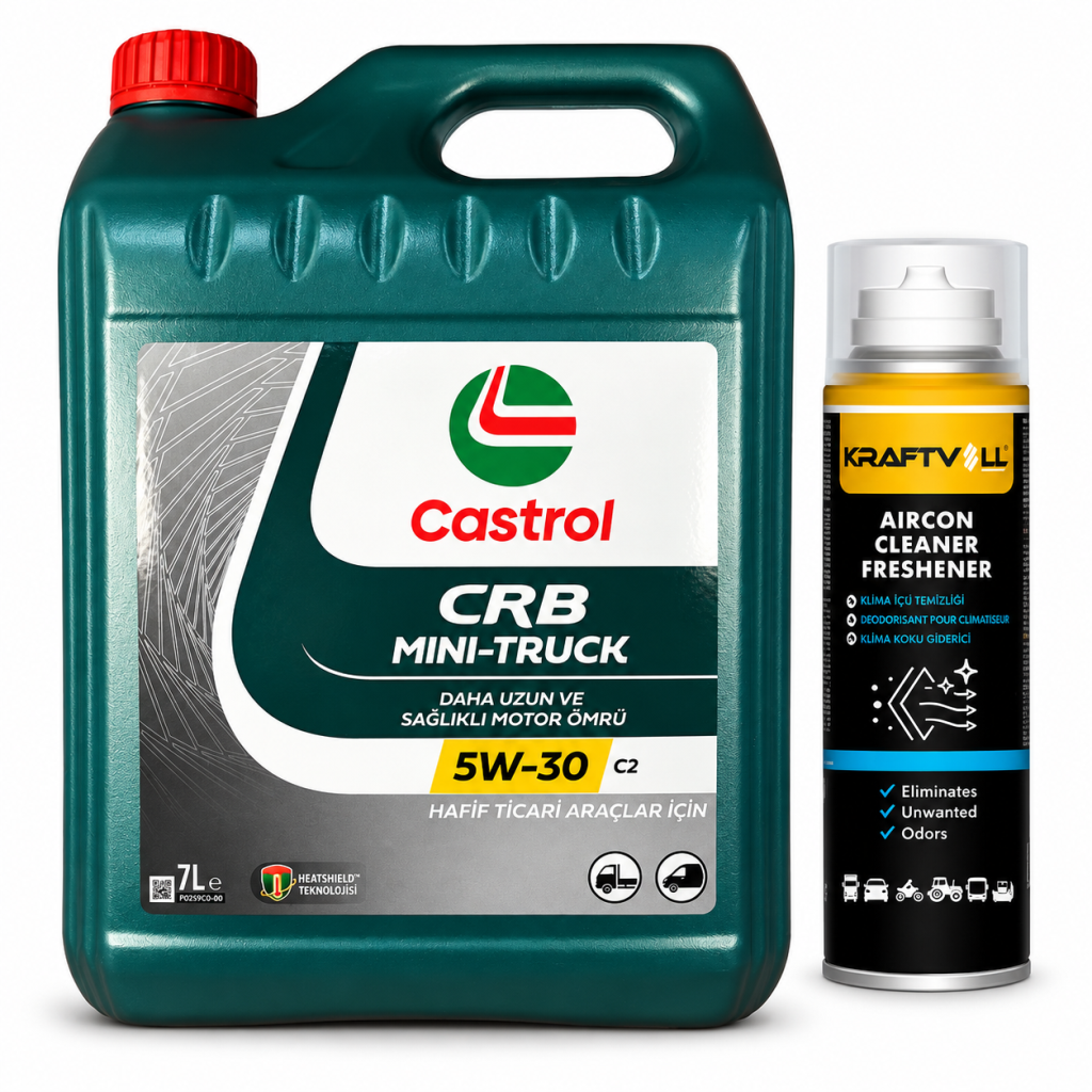CASTROL CRB MINI TRUCK C2 5W-30 7 Litre + Klima Bombası 200 ml