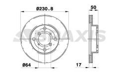 Braxis ON FREN DISK (AYNASI) HAVALI SUZUKI ALTO 1994-2002 SUZUKI SWIFT 1989-2001 JUSTY 1.3 4WD 1995-2003 (2