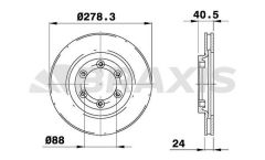 Braxis ON FREN DISK AYNASI SSANGYONG MUSSO REXTON 2.9TD