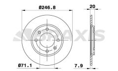 Braxis ARKA FREN DISK AYNASI PEUGEOT 205 309 II 1.6I 1.9I