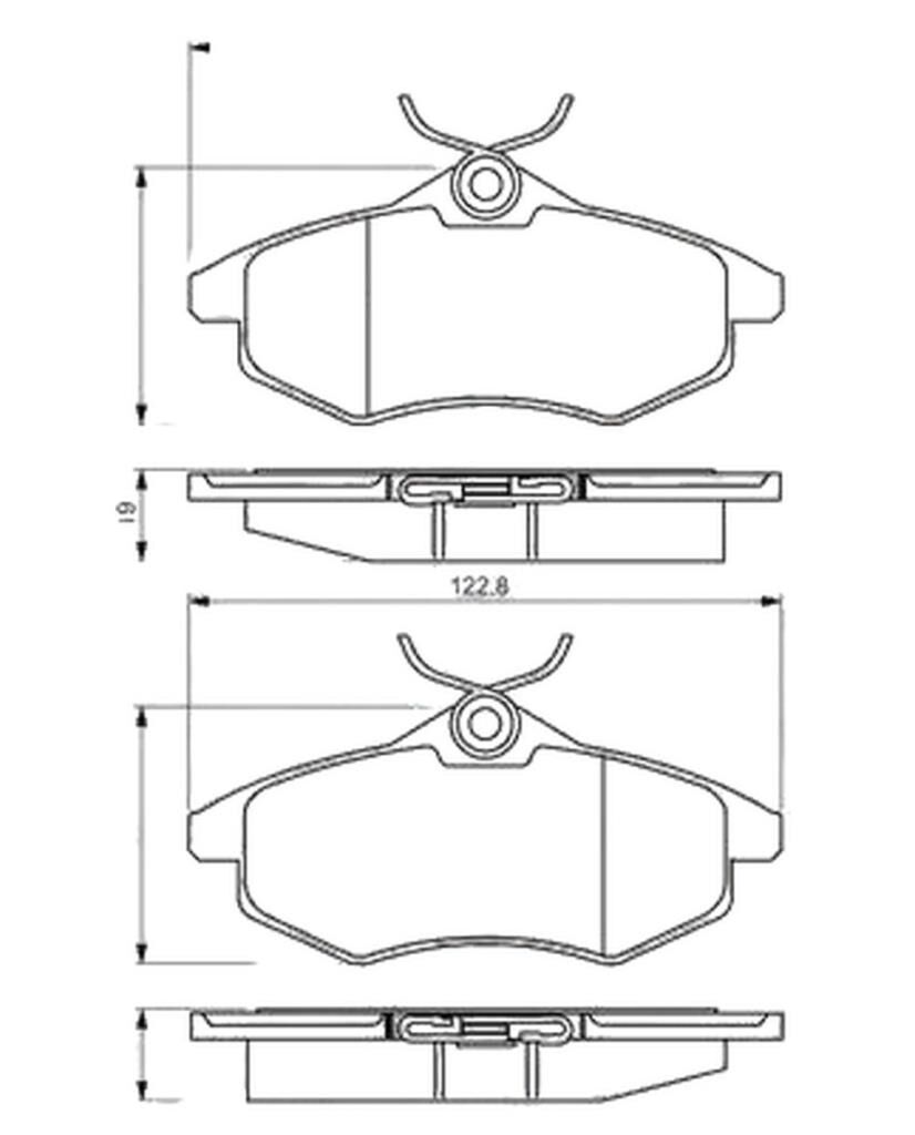 Braxis BRAXIS ON FREN BALATASI C2 C3 C3 PLURIEL 1.1 1.4I 1.6HDI 03>