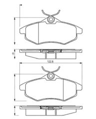 Braxis BRAXIS ON FREN BALATASI C2 C3 C3 PLURIEL 1.1 1.4I 1.6HDI 03>